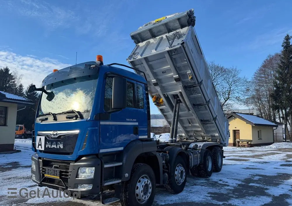 MAN 35.460 TGS wywrotka 8x4, 3-str. MEILLER, BORDMATIC, 250 t.km., TOP! 