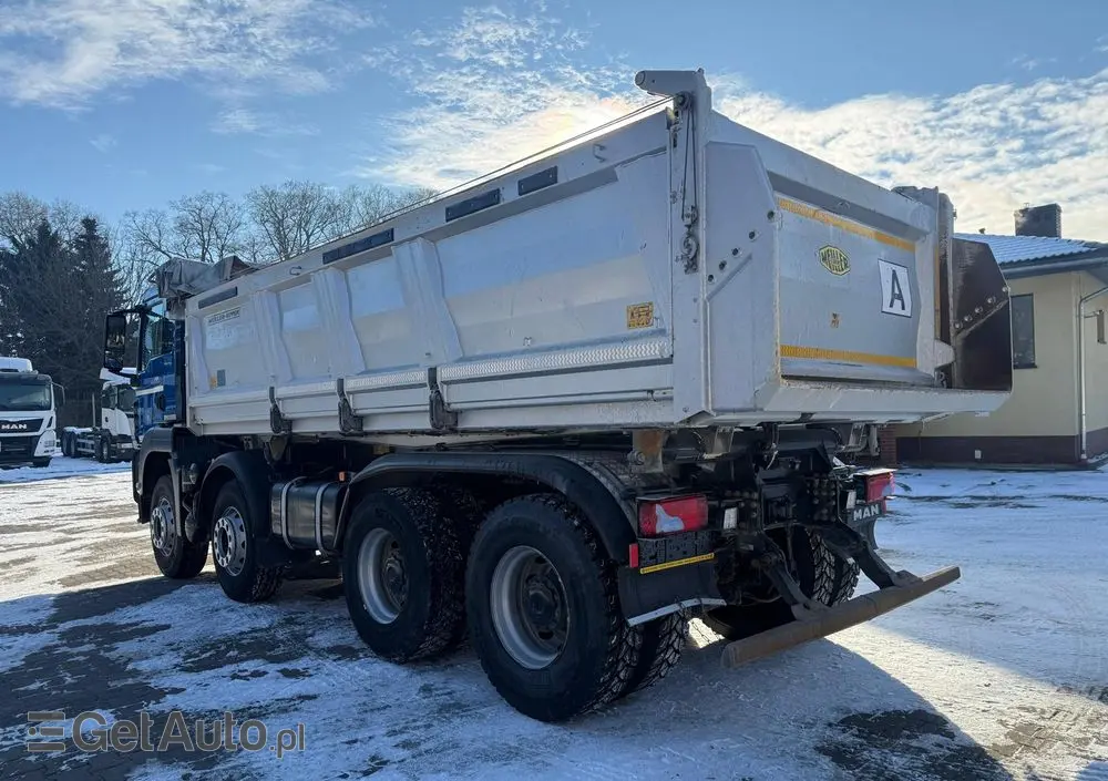 MAN 35.460 TGS wywrotka 8x4, 3-str. MEILLER, BORDMATIC, 250 t.km., TOP! 