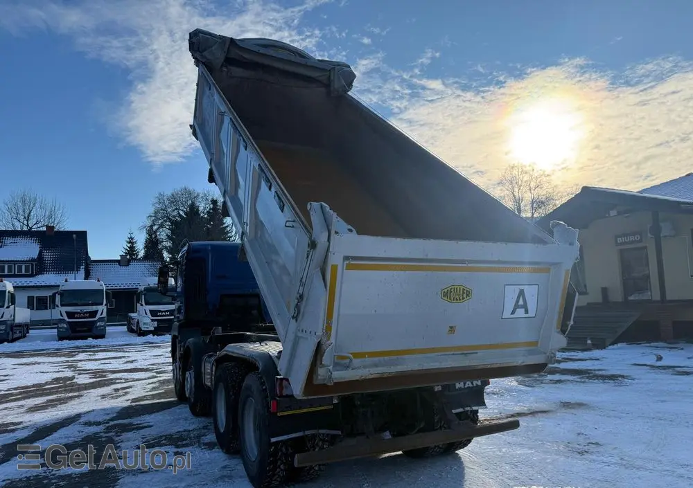 MAN 35.460 TGS wywrotka 8x4, 3-str. MEILLER, BORDMATIC, 250 t.km., TOP! 