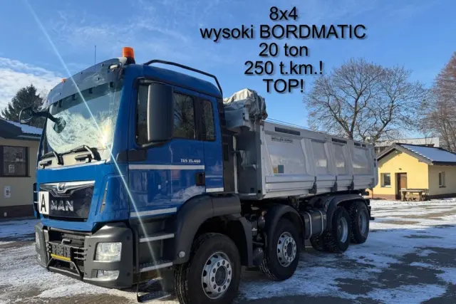 MAN 35.460 TGS wywrotka 8x4, 3-str. MEILLER, BORDMATIC, 250 t.km., TOP! 