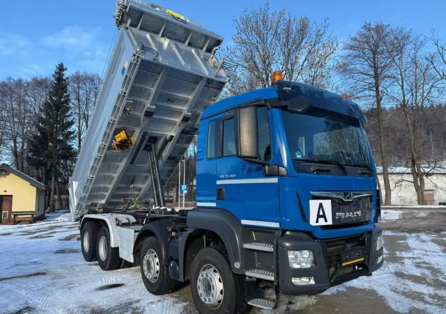 MAN 35.460 TGS wywrotka 8x4, 3-str. MEILLER, BORDMATIC, 250 t.km., TOP! 
