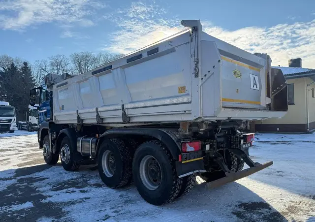 MAN 35.460 TGS wywrotka 8x4, 3-str. MEILLER, BORDMATIC, 250 t.km., TOP! 