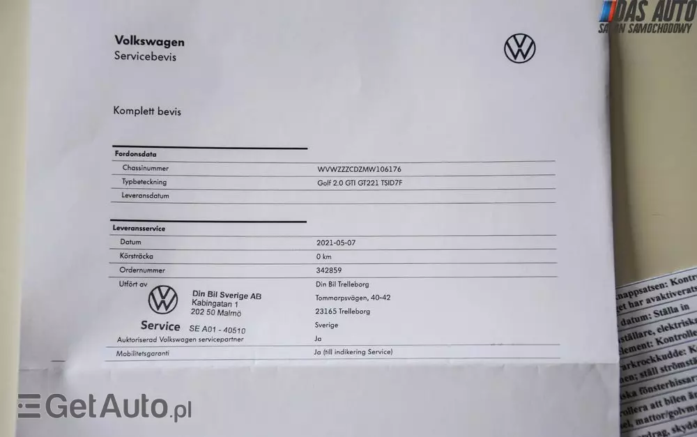 VOLKSWAGEN Golf 2.0 TSI OPF DSG GTI Clubsport 45