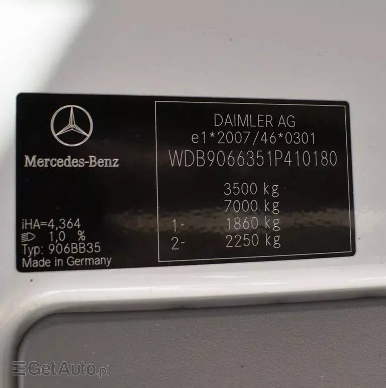 MERCEDES-BENZ Sprinter MAXI 319 CDI 3.0V6 LIFT brygadówka 