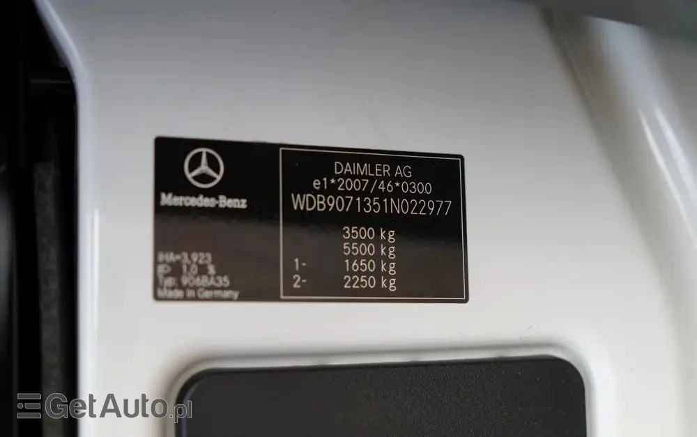 MERCEDES-BENZ SPRINTER / KONTENER / 2019 ROK 