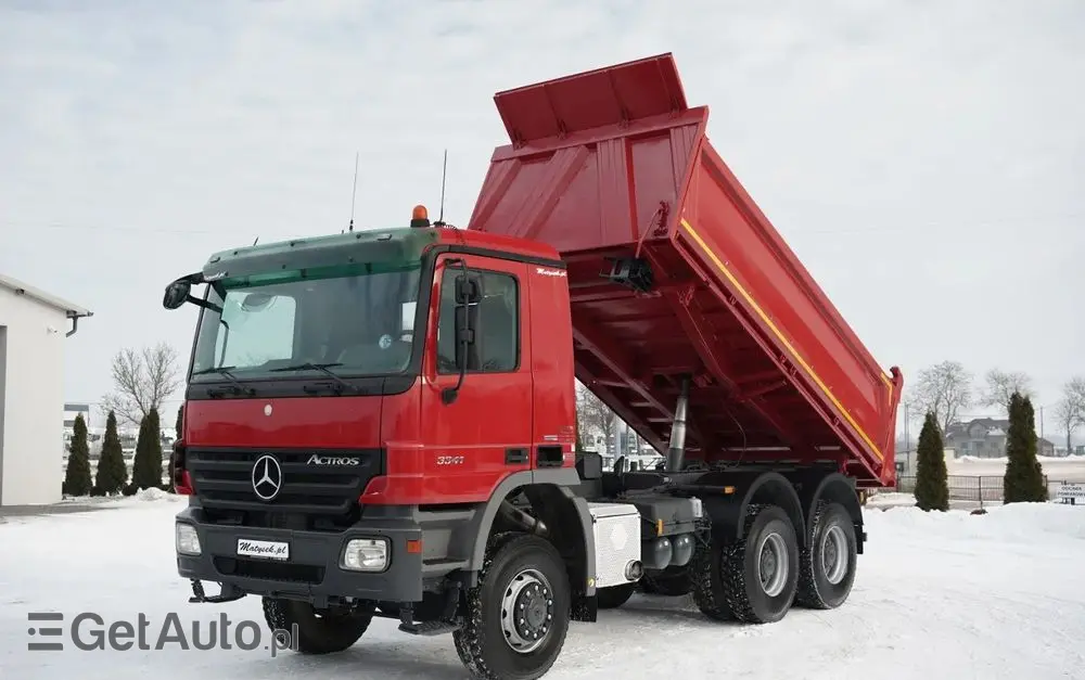 MERCEDES-BENZ ACTROS 3341 / 6x6 / WYWROTKA 3 STRONNA / EPS + SPRZĘGŁO 