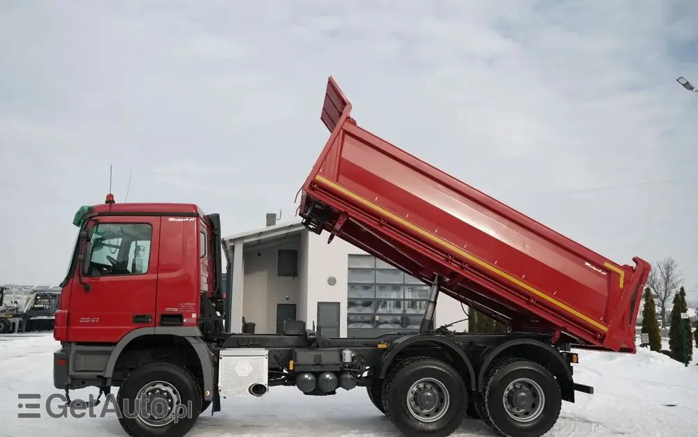 MERCEDES-BENZ ACTROS 3341 / 6x6 / WYWROTKA 3 STRONNA / EPS + SPRZĘGŁO 