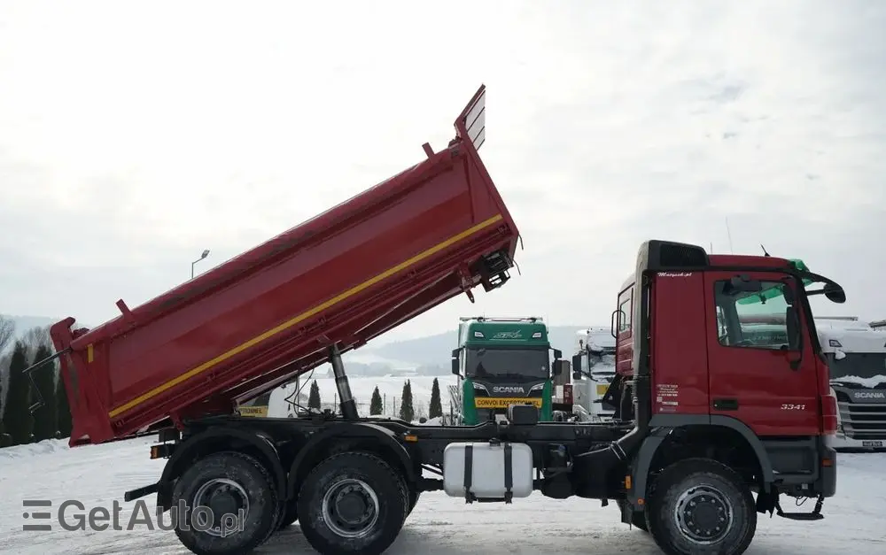 MERCEDES-BENZ ACTROS 3341 / 6x6 / WYWROTKA 3 STRONNA / EPS + SPRZĘGŁO 