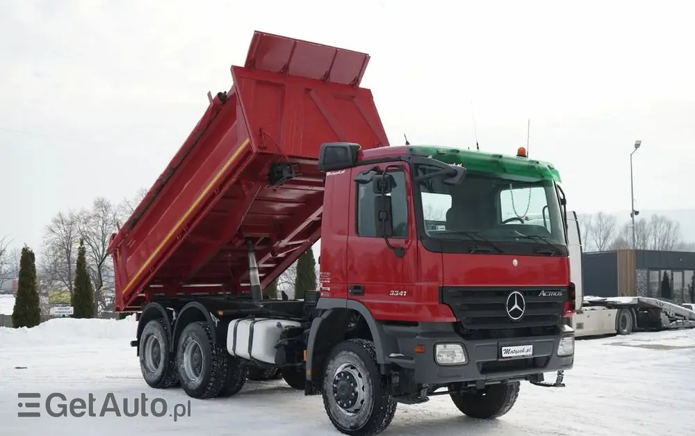 MERCEDES-BENZ ACTROS 3341 / 6x6 / WYWROTKA 3 STRONNA / EPS + SPRZĘGŁO 