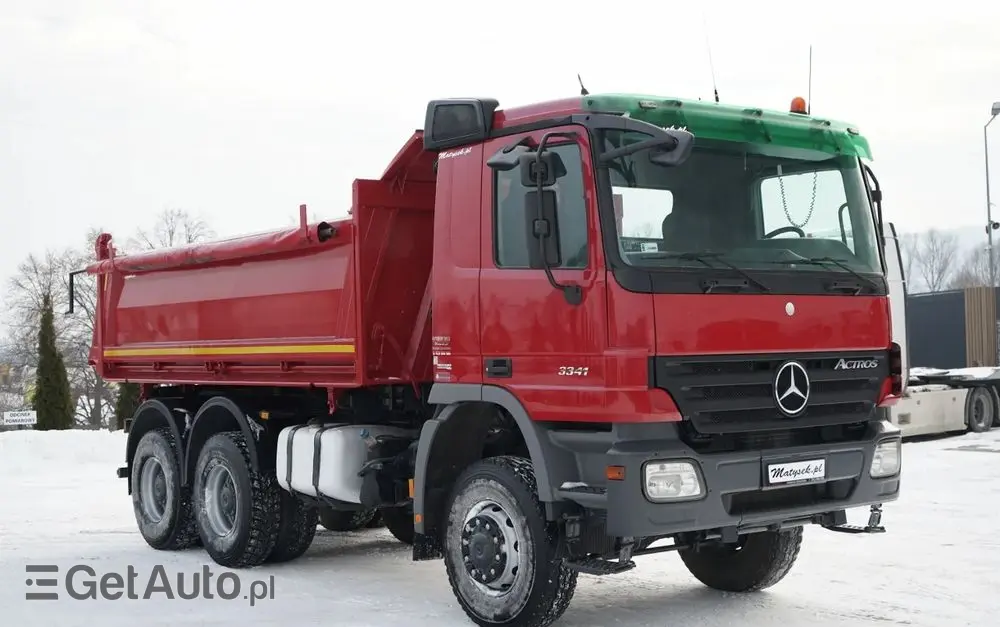 MERCEDES-BENZ ACTROS 3341 / 6x6 / WYWROTKA 3 STRONNA / EPS + SPRZĘGŁO 