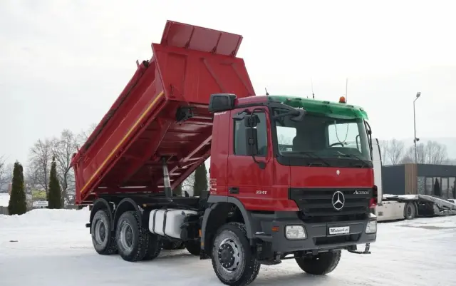 MERCEDES-BENZ ACTROS 3341 / 6x6 / WYWROTKA 3 STRONNA / EPS + SPRZĘGŁO 
