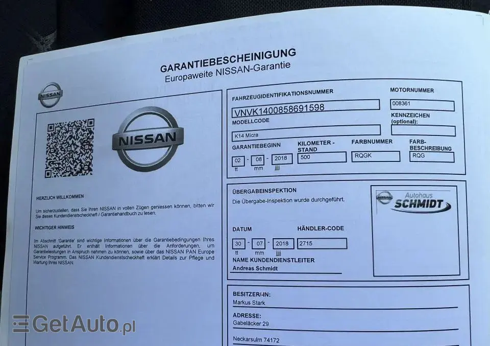 NISSAN Micra 1.0 Acenta