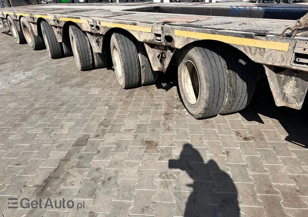 FAYMONVILLE FAYMONVILLE STZ-6WAU – 6 OSI – 92,2T DMC –  ROZCIĄG - 4 OSIE SKRĘTNE - HYDRAULICZNE NAJAZDY – ZAGŁĘBIENIE NA ŁYŻKĘ OD KOPARKI - STAN IDEALNY! 