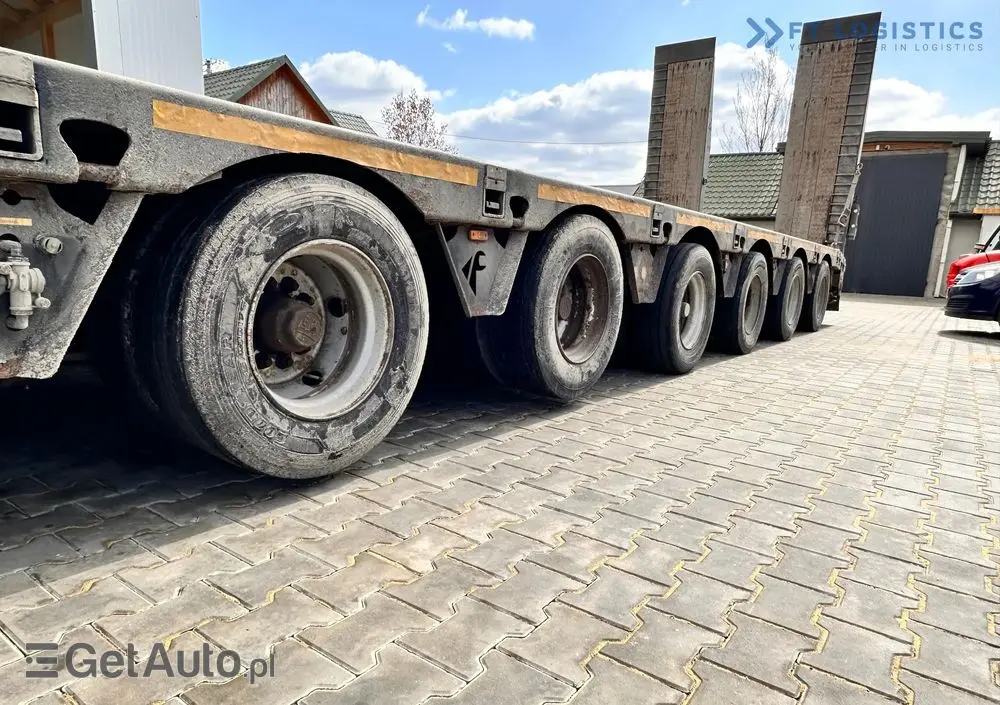 FAYMONVILLE FAYMONVILLE STZ-6WAU – 6 OSI – 92,2T DMC –  ROZCIĄG - 4 OSIE SKRĘTNE - HYDRAULICZNE NAJAZDY – ZAGŁĘBIENIE NA ŁYŻKĘ OD KOPARKI - STAN IDEALNY! 