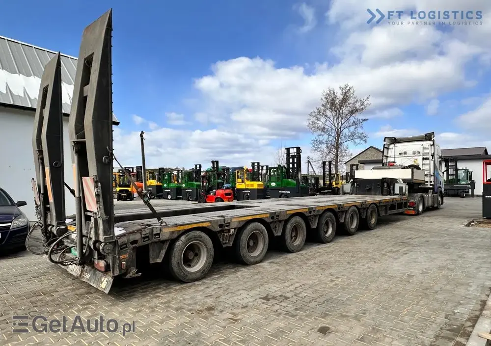 FAYMONVILLE FAYMONVILLE STZ-6WAU – 6 OSI – 92,2T DMC –  ROZCIĄG - 4 OSIE SKRĘTNE - HYDRAULICZNE NAJAZDY – ZAGŁĘBIENIE NA ŁYŻKĘ OD KOPARKI - STAN IDEALNY! 