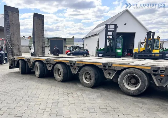 FAYMONVILLE FAYMONVILLE STZ-6WAU – 6 OSI – 92,2T DMC –  ROZCIĄG - 4 OSIE SKRĘTNE - HYDRAULICZNE NAJAZDY – ZAGŁĘBIENIE NA ŁYŻKĘ OD KOPARKI - STAN IDEALNY! 