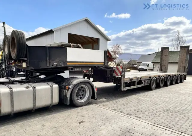 FAYMONVILLE FAYMONVILLE STZ-6WAU – 6 OSI – 92,2T DMC –  ROZCIĄG - 4 OSIE SKRĘTNE - HYDRAULICZNE NAJAZDY – ZAGŁĘBIENIE NA ŁYŻKĘ OD KOPARKI - STAN IDEALNY! 