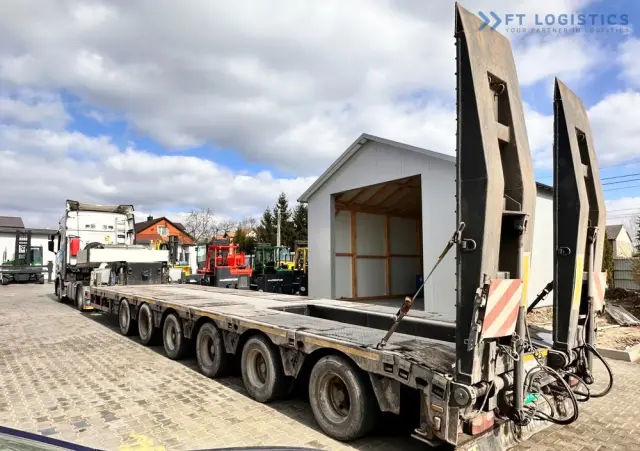 FAYMONVILLE FAYMONVILLE STZ-6WAU – 6 OSI – 92,2T DMC –  ROZCIĄG - 4 OSIE SKRĘTNE - HYDRAULICZNE NAJAZDY – ZAGŁĘBIENIE NA ŁYŻKĘ OD KOPARKI - STAN IDEALNY! 