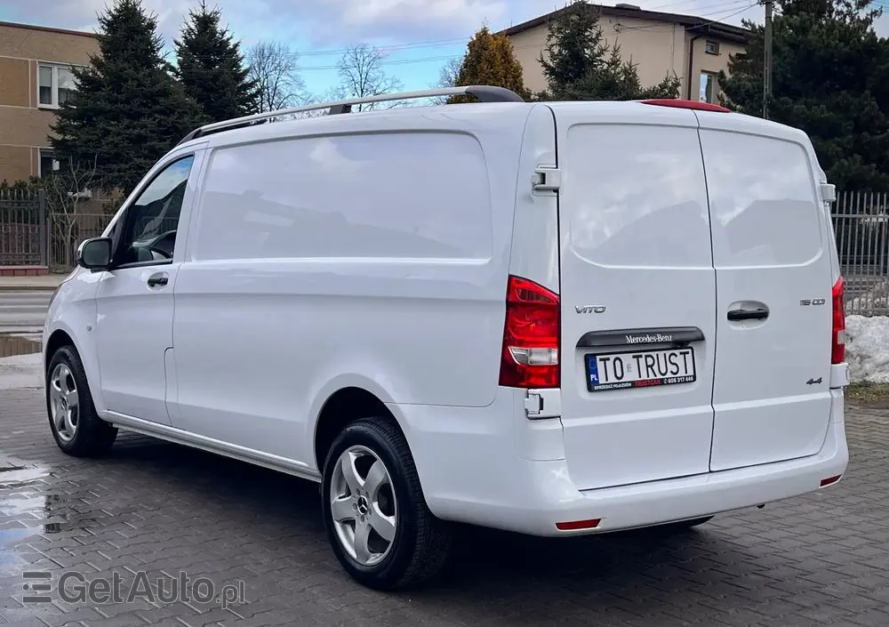 MERCEDES-BENZ VITO LONG 4X4 / 2.2 163KM / AUTOMAT / SALON POLSKA / BEZWYPADKOWY / OSTATNI WYPUST / BOGATA WERSJA 