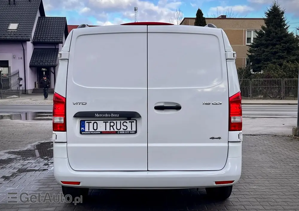 MERCEDES-BENZ VITO LONG 4X4 / 2.2 163KM / AUTOMAT / SALON POLSKA / BEZWYPADKOWY / OSTATNI WYPUST / BOGATA WERSJA 