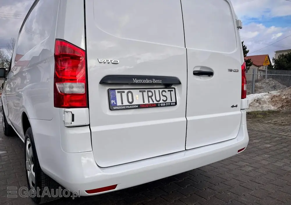 MERCEDES-BENZ VITO LONG 4X4 / 2.2 163KM / AUTOMAT / SALON POLSKA / BEZWYPADKOWY / OSTATNI WYPUST / BOGATA WERSJA 