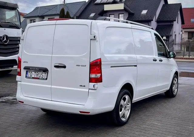 MERCEDES-BENZ VITO LONG 4X4 / 2.2 163KM / AUTOMAT / SALON POLSKA / BEZWYPADKOWY / OSTATNI WYPUST / BOGATA WERSJA 