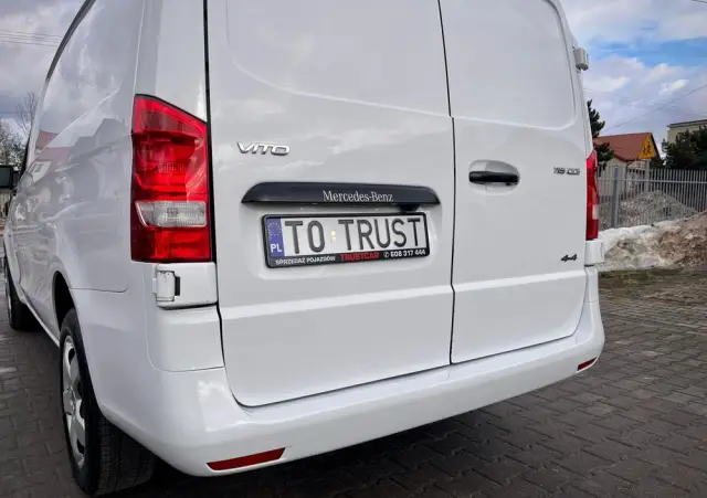 MERCEDES-BENZ VITO LONG 4X4 / 2.2 163KM / AUTOMAT / SALON POLSKA / BEZWYPADKOWY / OSTATNI WYPUST / BOGATA WERSJA 