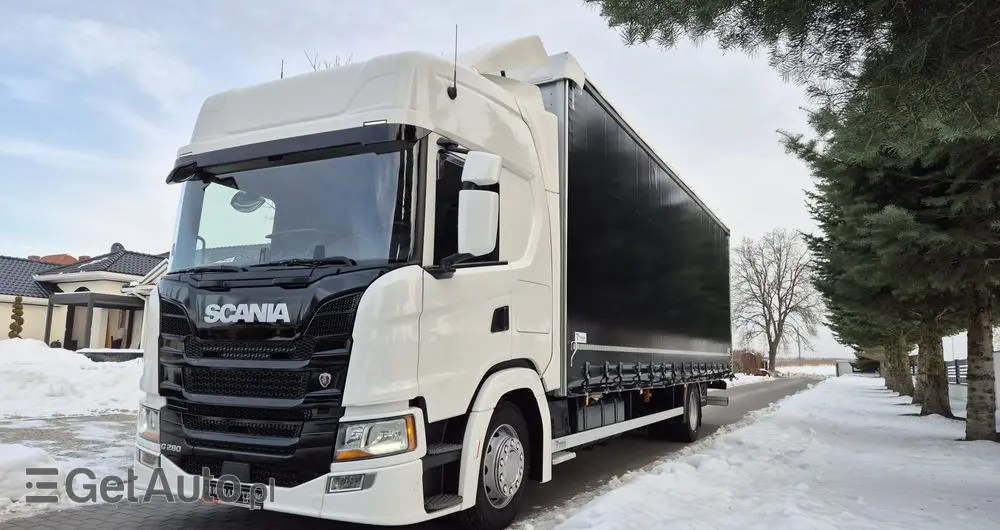 SCANIA SCANIA///G280///2020///EURO6/// 18000 KG///9 METRÓW///22 EUROPALETY///FIRANKA///DACH PODNOSZONY///WAGA///NOWE  OPONY///STAN BARDZO DOBRY 