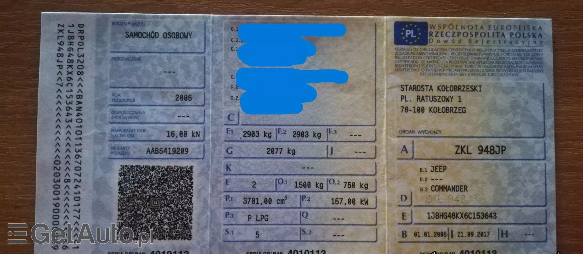 JEEP Commander 3.7 i V6 4WD (213 KM)