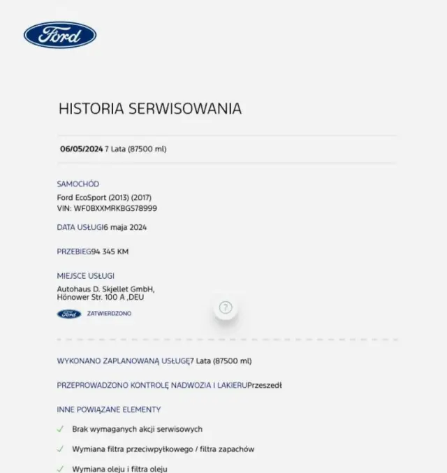 FORD EcoSport 1.0 EcoBoost S