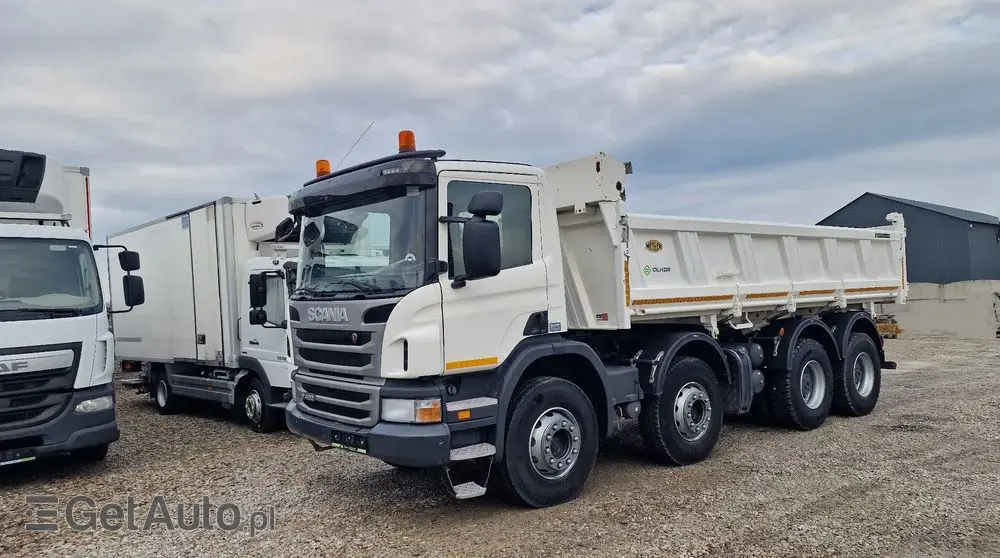 SCANIA P420 8x4 Hydroburta , Meller kiper , Manual 