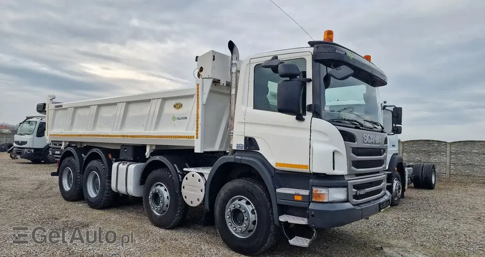SCANIA P420 8x4 Hydroburta , Meller kiper , Manual 