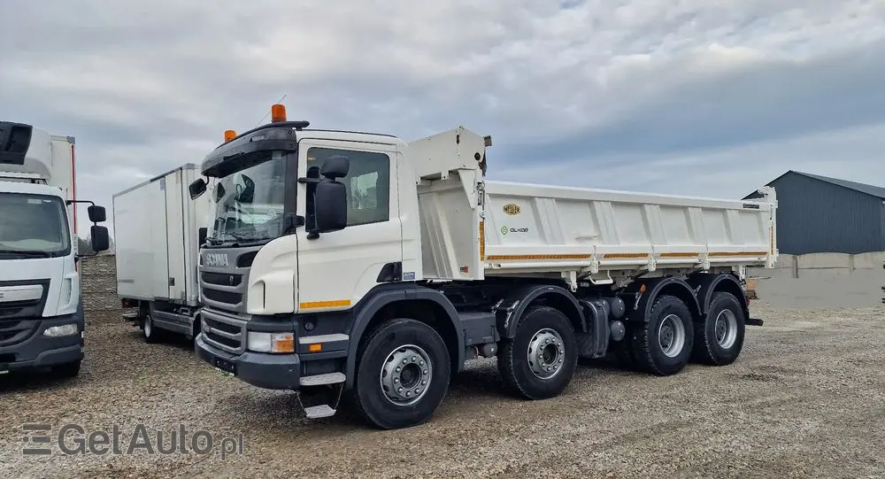 SCANIA P420 8x4 Hydroburta , Meller kiper , Manual 
