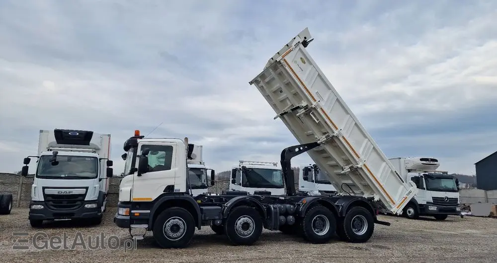 SCANIA P420 8x4 Hydroburta , Meller kiper , Manual 