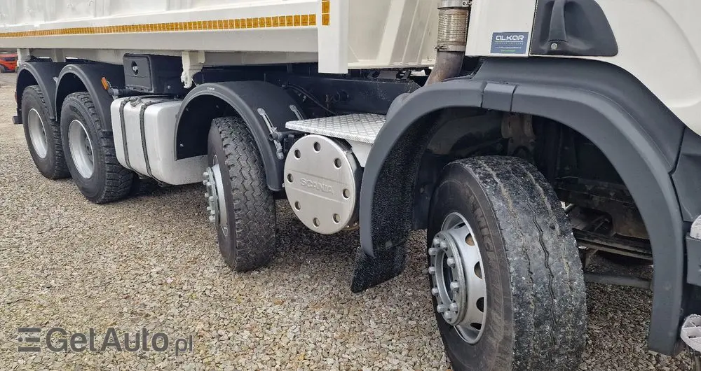 SCANIA P420 8x4 Hydroburta , Meller kiper , Manual 