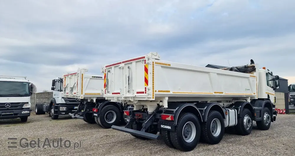 SCANIA P420 8x4 Hydroburta , Meller kiper , Manual 