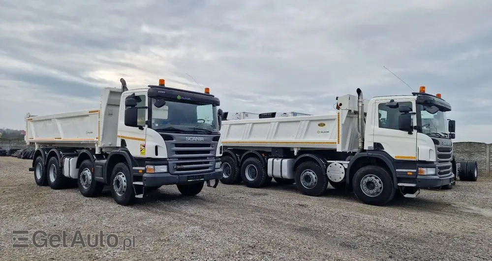 SCANIA P420 8x4 Hydroburta , Meller kiper , Manual 