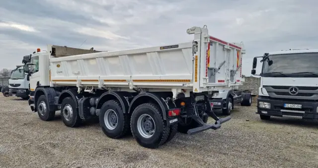 SCANIA P420 8x4 Hydroburta , Meller kiper , Manual 