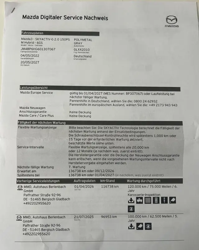 MAZDA 3 E-SKYACTIV-G 2.0 M HYBRID 150 HOMURA