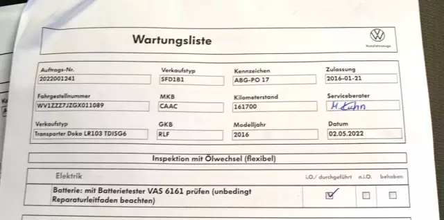 VOLKSWAGEN TRANSPORTER T6 DOKA 