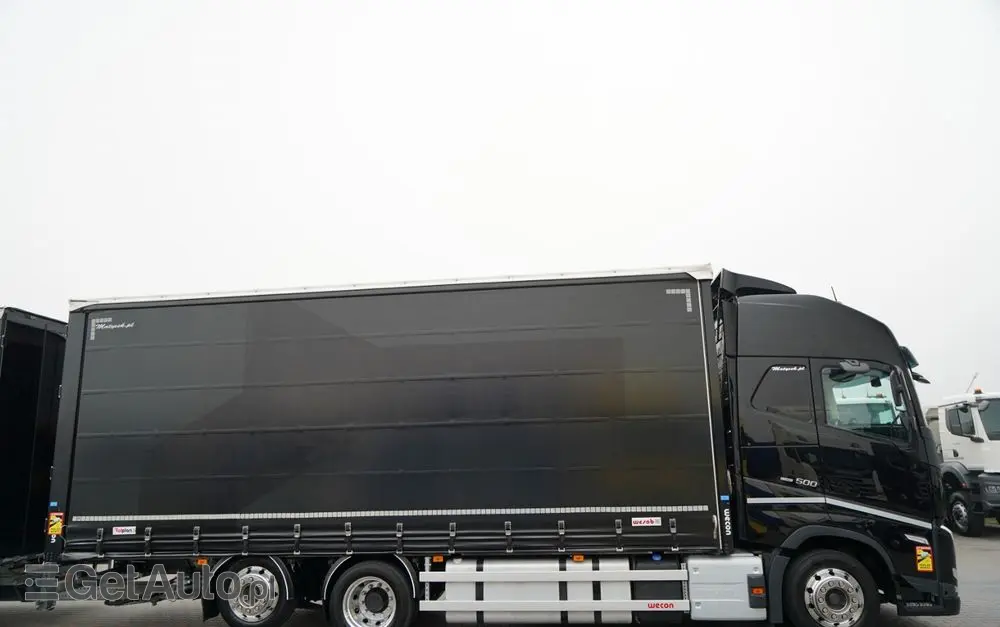 VOLVO FH 500 / XXL / ZESTAW TANDEM PRZEJAZDOWY 120 M3 / 2024 / I-PARK COOL / ZAWIESIE DOKI DO WÓZKA / OŚ PODNOSZONA / ALUFELGI / PRZYCZEPA WECON / PO KONTRAKCIE SERWISOWYM 