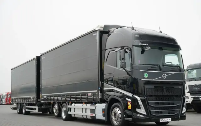 VOLVO FH 500 / XXL / ZESTAW TANDEM PRZEJAZDOWY 120 M3 / 2024 / I-PARK COOL / ZAWIESIE DOKI DO WÓZKA / OŚ PODNOSZONA / ALUFELGI / PRZYCZEPA WECON / PO KONTRAKCIE SERWISOWYM 
