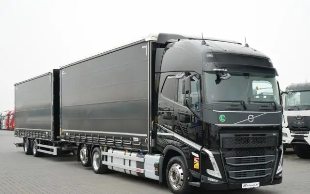 VOLVO FH 500 / XXL / ZESTAW TANDEM PRZEJAZDOWY 120 M3 / 2024 / I-PARK COOL / ZAWIESIE DOKI DO WÓZKA / OŚ PODNOSZONA / ALUFELGI / PRZYCZEPA WECON / PO KONTRAKCIE SERWISOWYM 