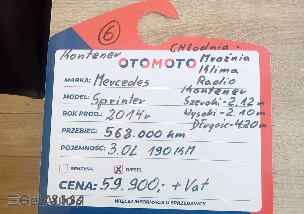 MERCEDES-BENZ Sprinter Chłodnia 
