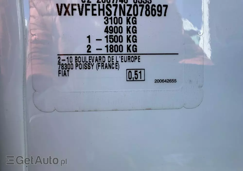 FIAT SCUDO Long 2.0 145KM/Automat/Klima/Navi/Kamera/Skórzana kierownica/bogata wersja/Niemcy 