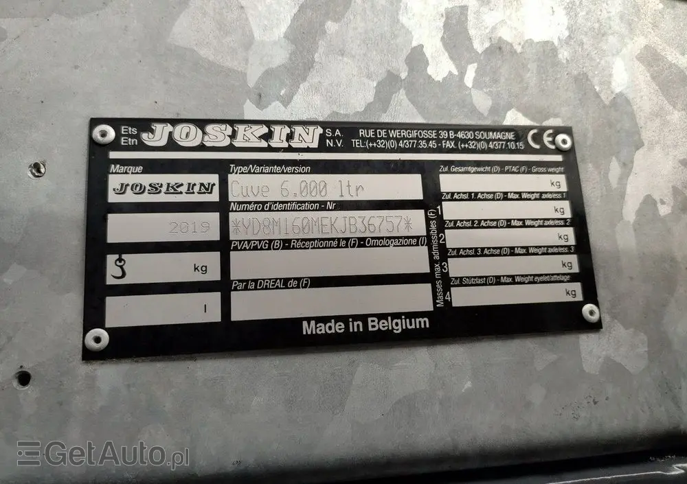 MERCEDES-BENZ Atego 1218 Asenizacyjny Szambiarka Beczka Szambowóz Poj.6m 2019r 