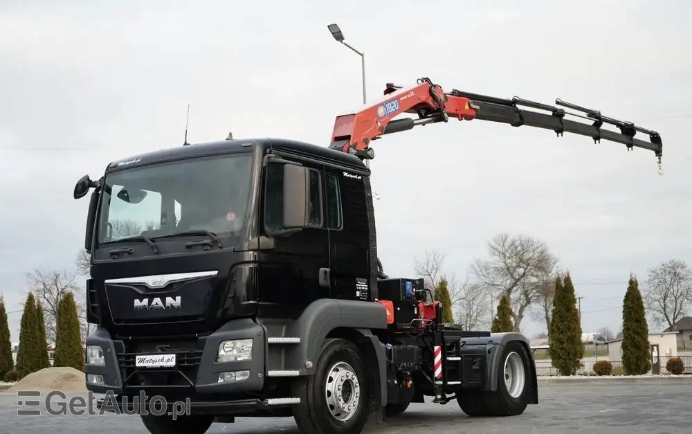 MAN TGS 18.480 / 4x2 / HDS HMF 1820 K6 / WYSIEG 17,2 m / MANUAL / STEROWANIE RADIOWE 