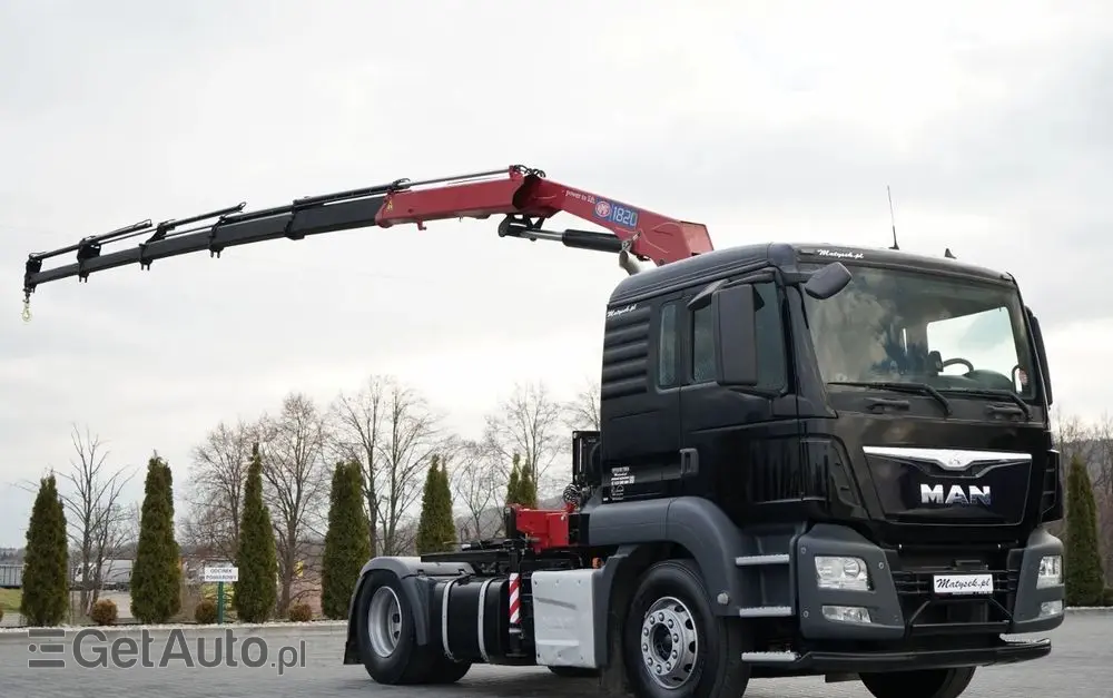 MAN TGS 18.480 / 4x2 / HDS HMF 1820 K6 / WYSIEG 17,2 m / MANUAL / STEROWANIE RADIOWE 