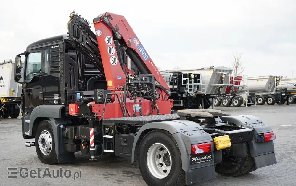 MAN TGS 18.480 / 4x2 / HDS HMF 1820 K6 / WYSIEG 17,2 m / MANUAL / STEROWANIE RADIOWE 