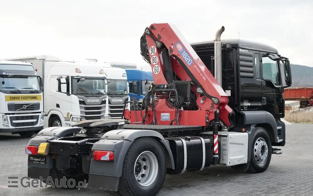 MAN TGS 18.480 / 4x2 / HDS HMF 1820 K6 / WYSIEG 17,2 m / MANUAL / STEROWANIE RADIOWE 